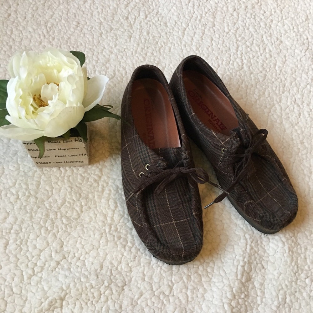Clarks Original Wallabee • plaid